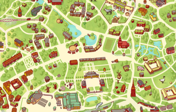 Karta över Skansen